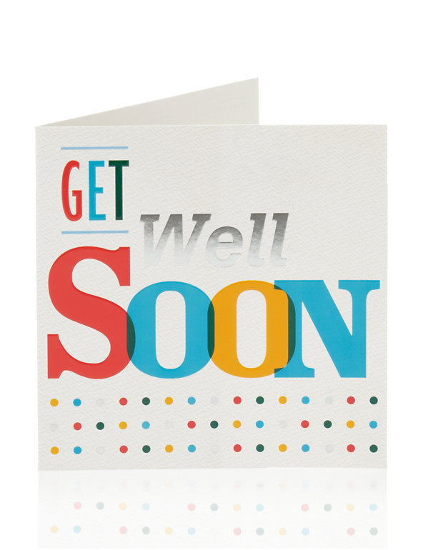 Bright Get Well Soon Greetings Card Image 1 of 2