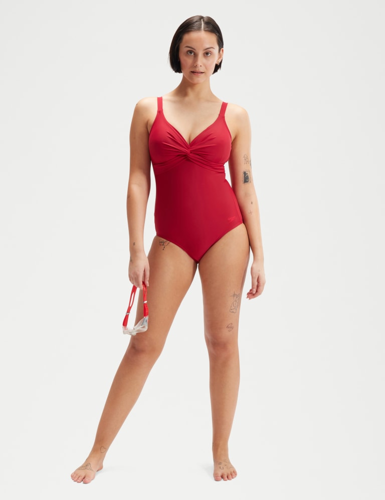 Speedo zip up swimsuit sale
