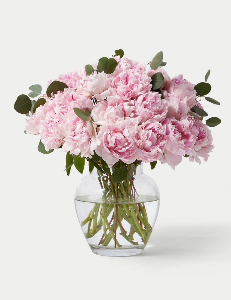 British Pink Peonies Flowers Bouquet 3 of 5
