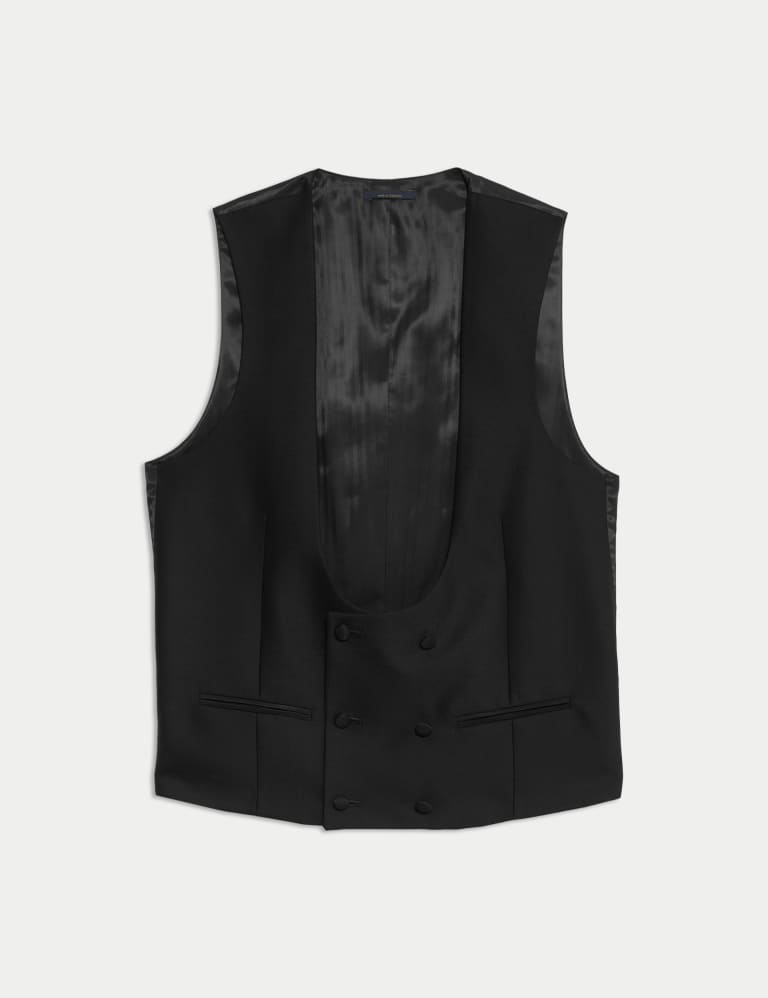 British Pure Wool Double Breasted Waistcoat 2 of 6