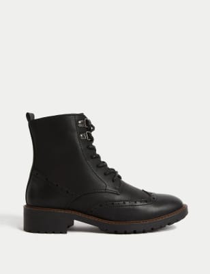 Marks and spencer 2025 lace up boots