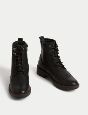 Brogue style store ankle boots