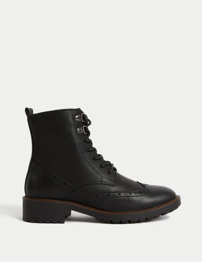 Flat leather booties deals