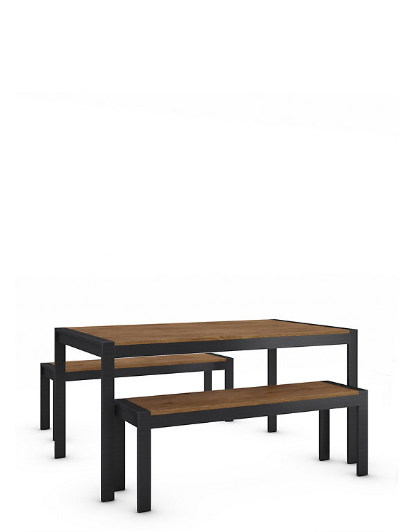 Brookland Dining Table With Benches M S, Farm Table With Benches