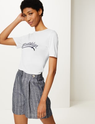 Brooklyn Fitted T-Shirt | M\u0026S 