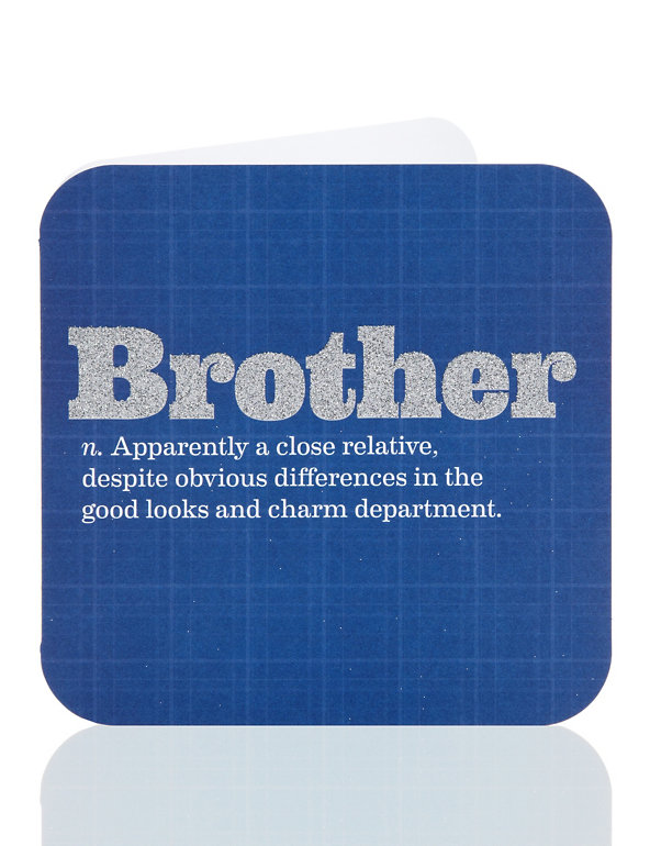 Brother Dictionary Definition Birthday Card Image 1 of 2