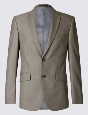 Brown Tailored Fit Jacket Image 2 of 8