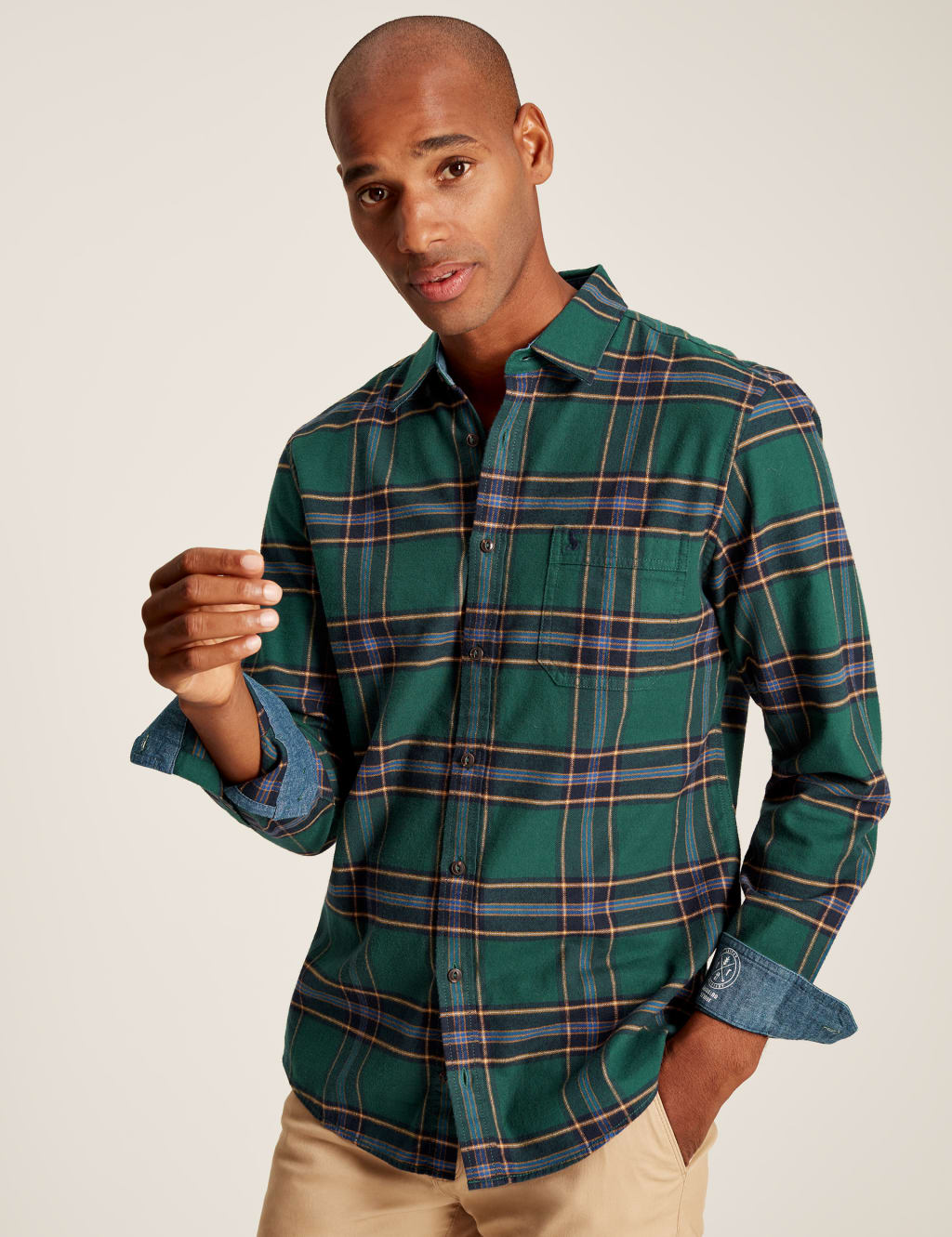 Brushed sale cotton shirt