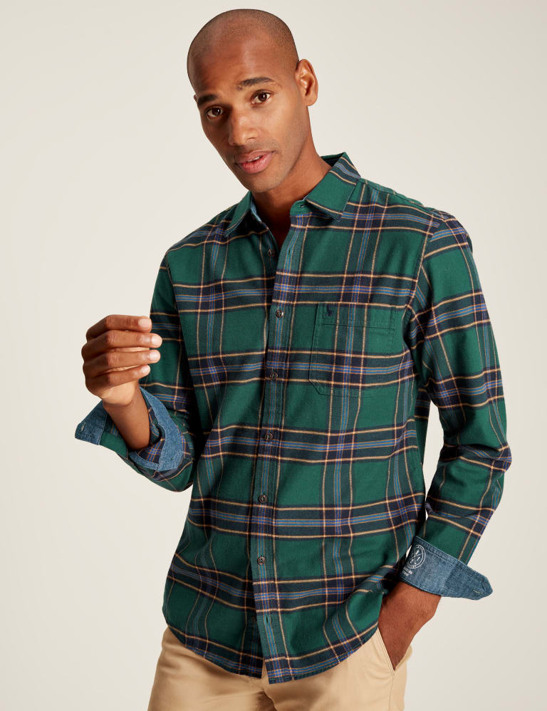 Brushed Cotton Check Oxford Shirt Joules M S