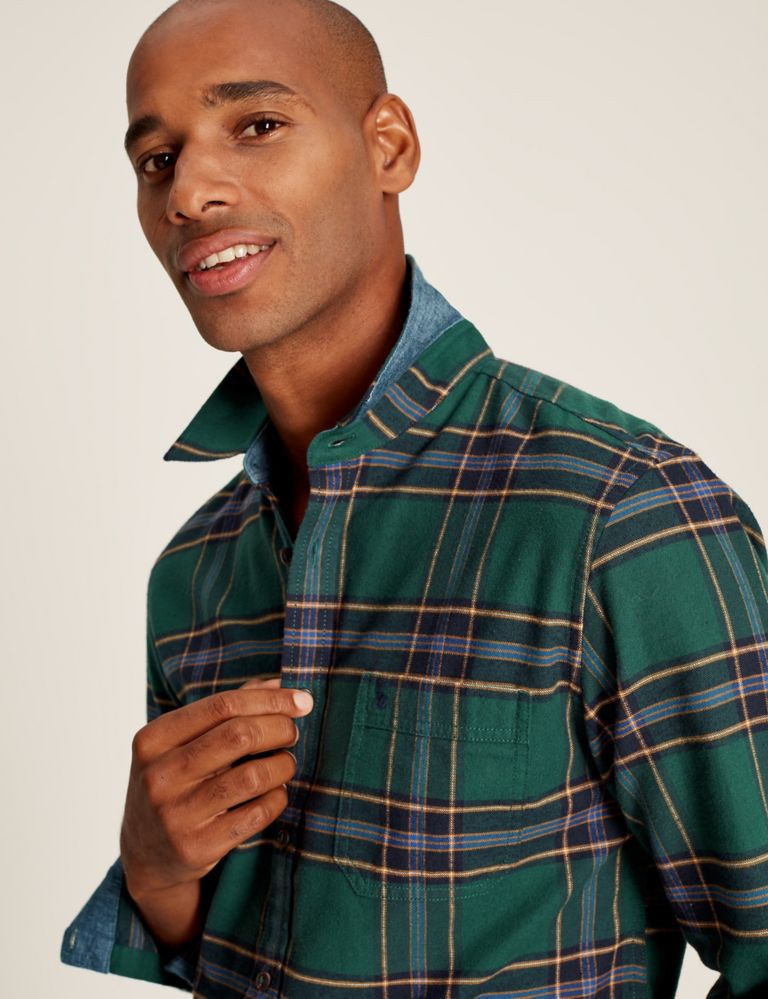 Brushed Cotton Check Oxford Shirt 5 of 7