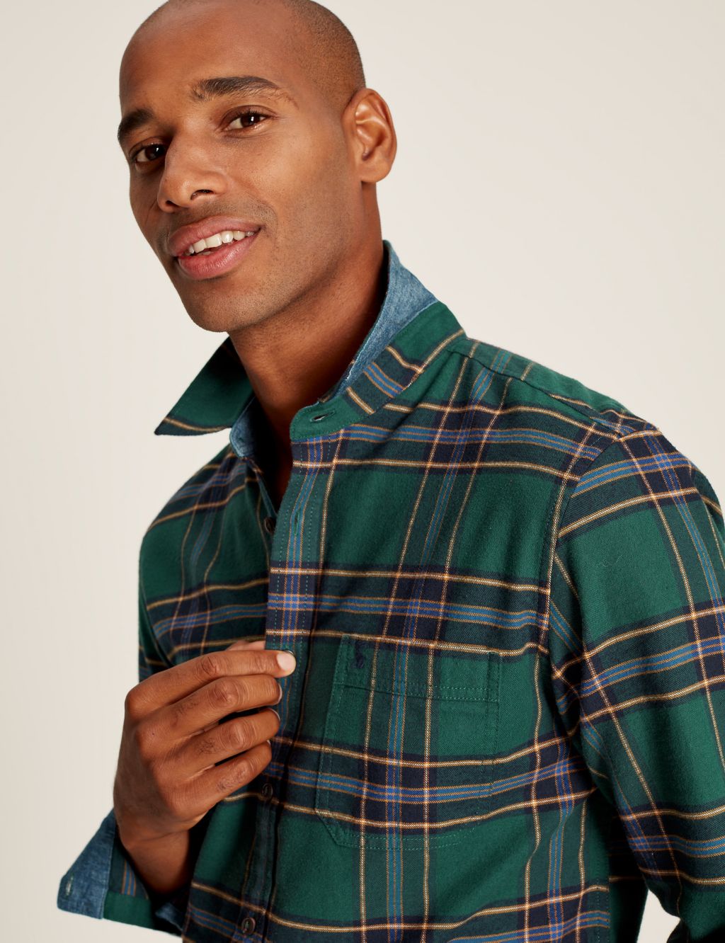 Brushed Cotton Check Oxford Shirt 7 of 7