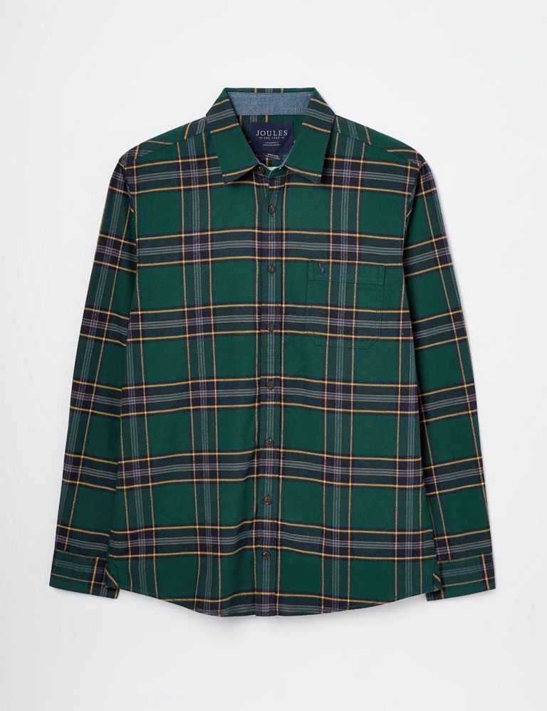 Brushed Cotton Check Oxford Shirt 2 of 7