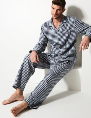 Brushed Cotton Checked Pyjama Set