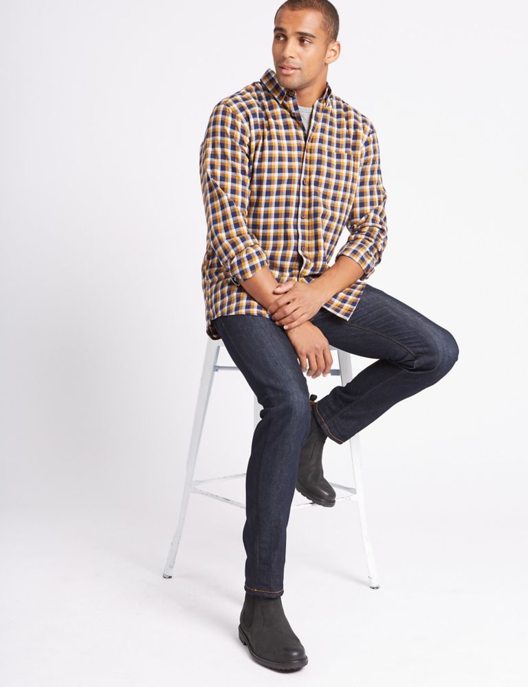 Brushed Cotton Checked Shirt 3 of 5