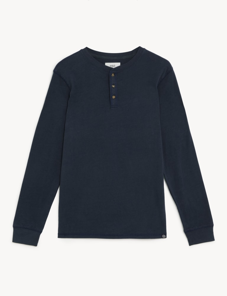 Mens deals henley sweatshirt