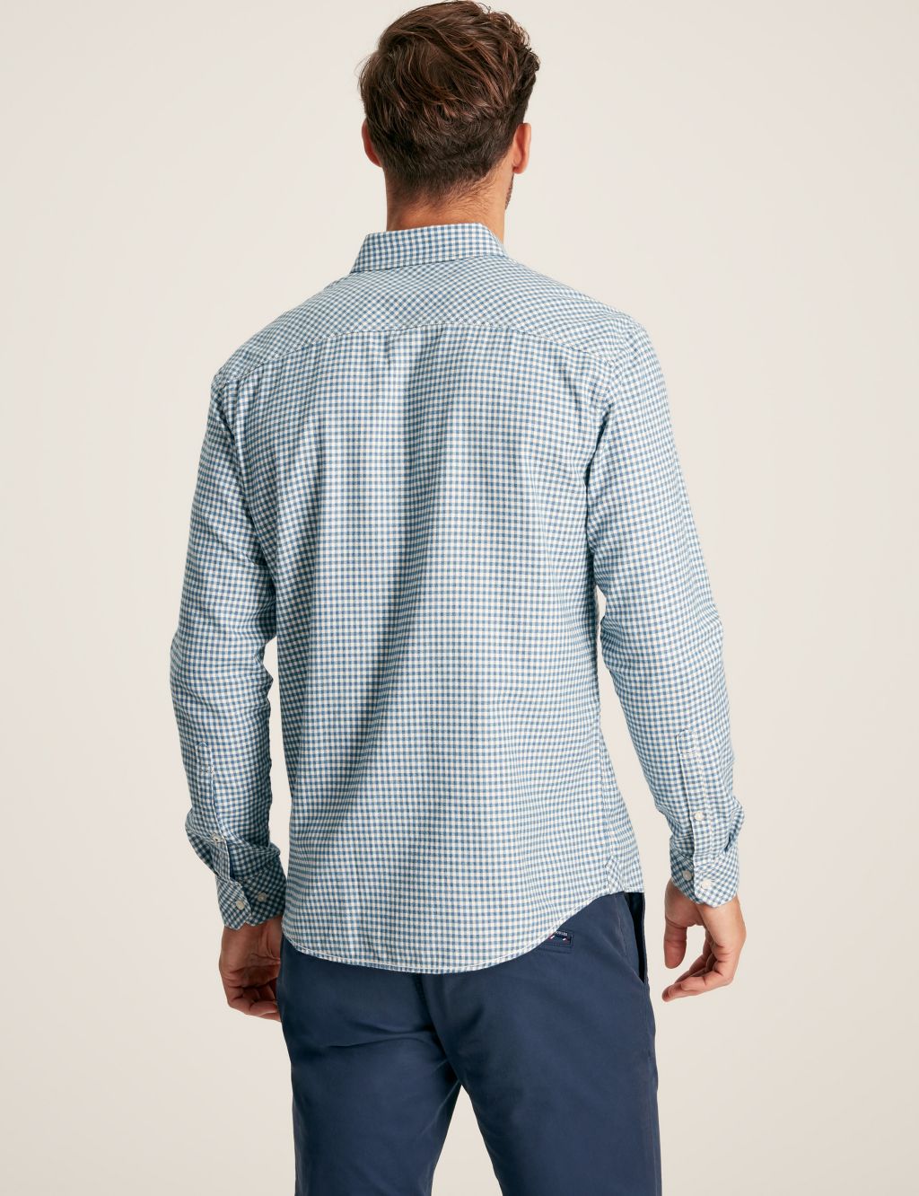 Brushed Cotton Gingham Check Oxford Shirt 6 of 7