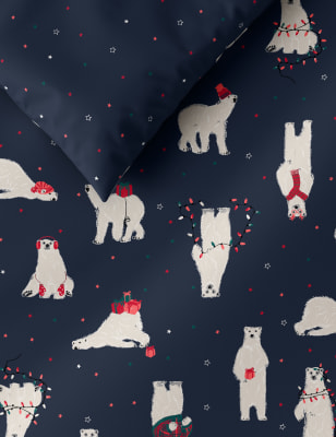 Animal Flannel PJ Set - Polar Bears