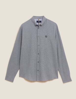 Brushed Cotton Rich Twill Shirt Image 2 of 5