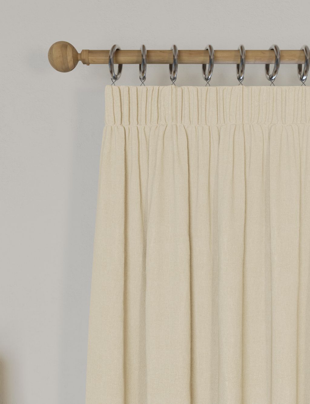 Brushed Pencil Pleat Blackout Temperature Smart Curtains 3 of 6