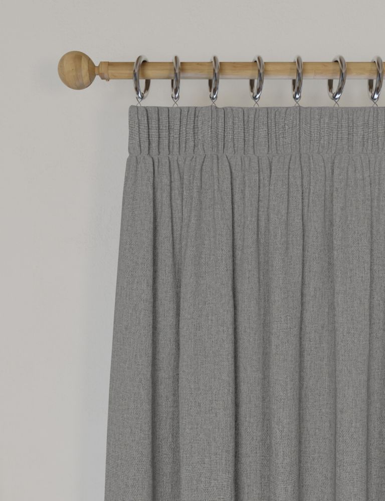 Brushed Pencil Pleat Blackout Ultra Temperature Smart Curtains 1 of 5