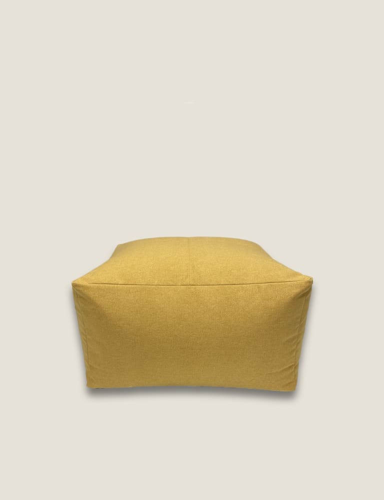 Yellow on sale outdoor pouf