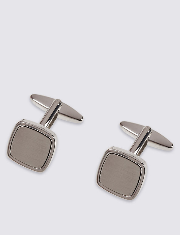 Brushed Square Cufflinks Image 1 of 2