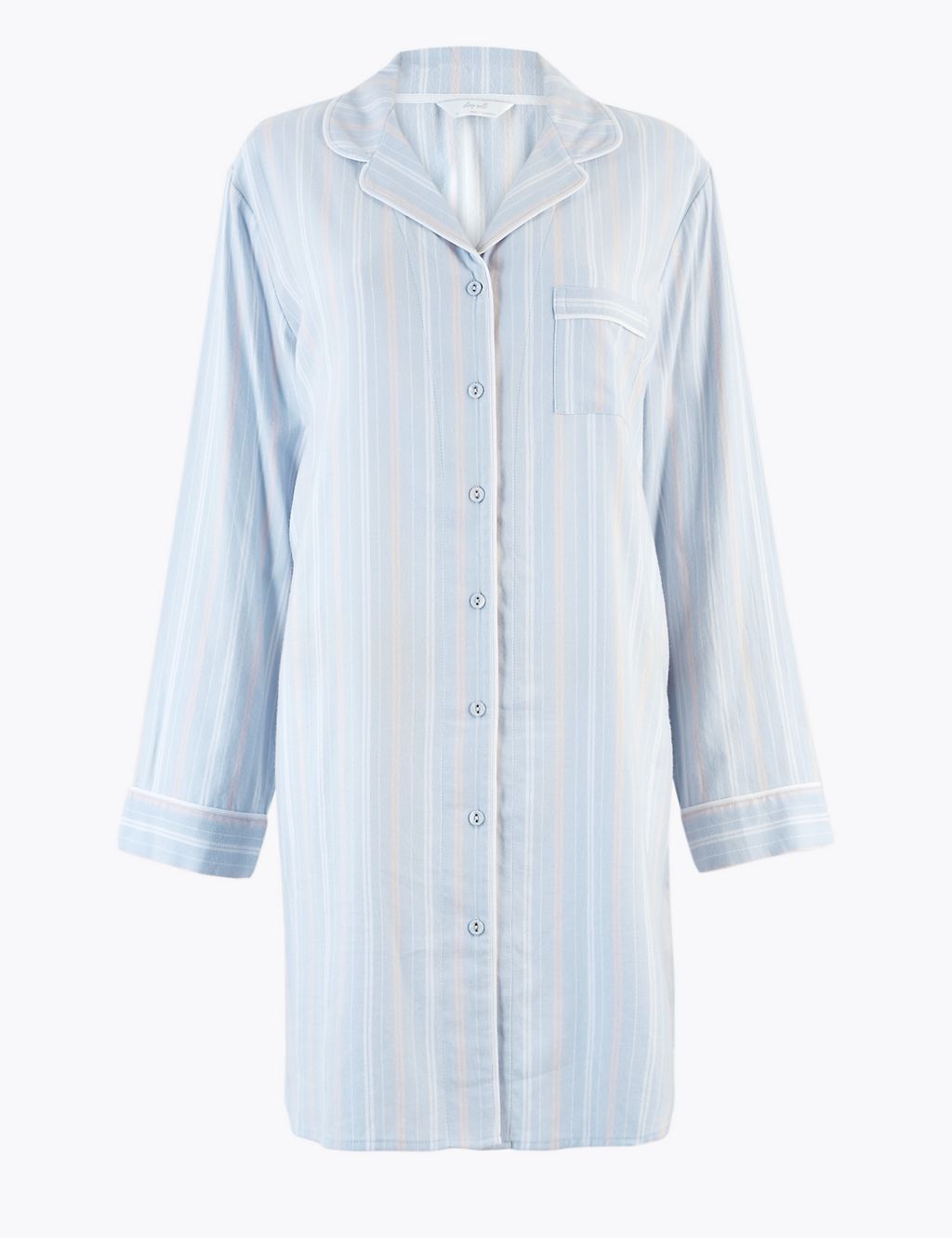 Brushed Striped Woven Nightshirt 1 of 5