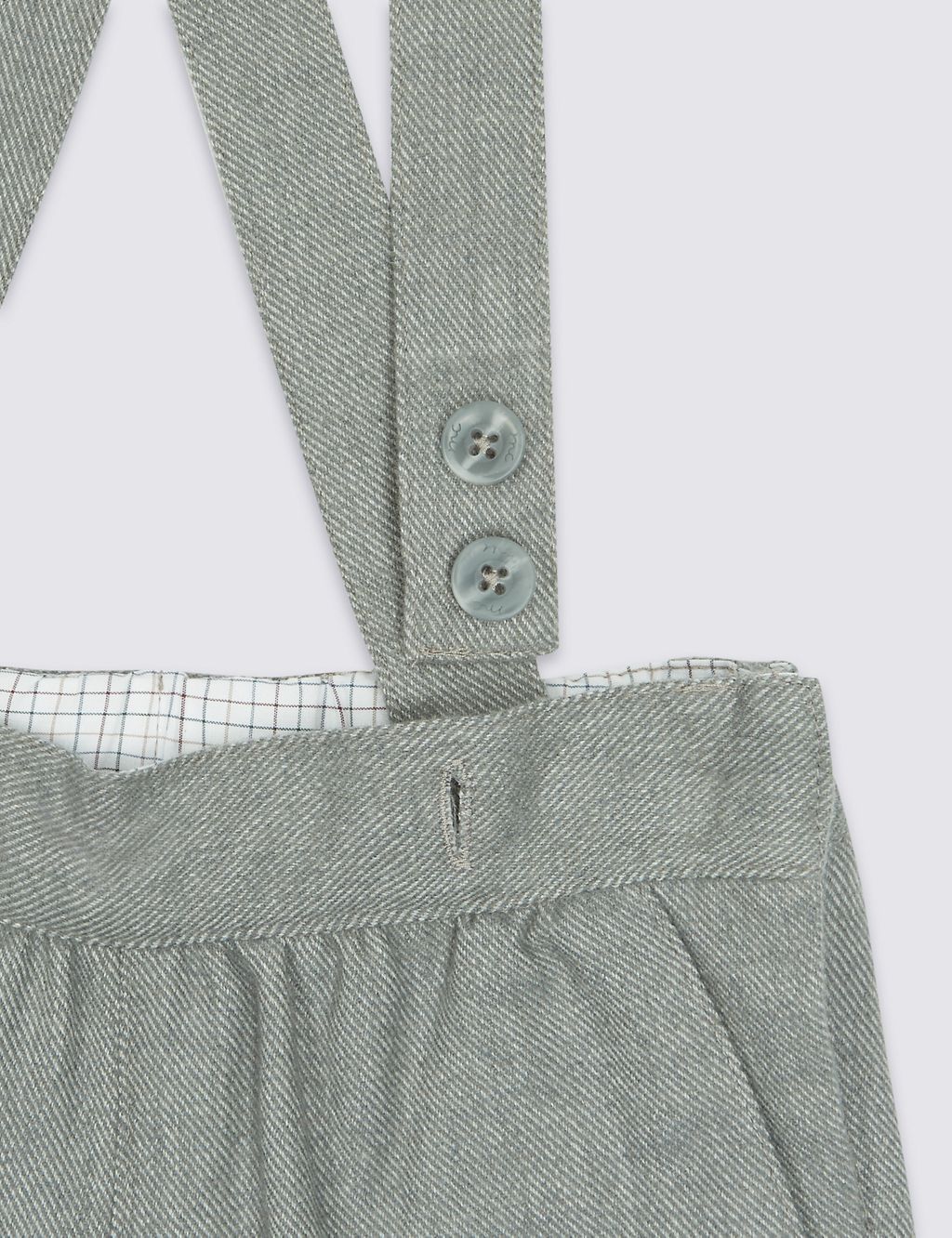 Brushed Wool Trousers with Braces 2 of 5