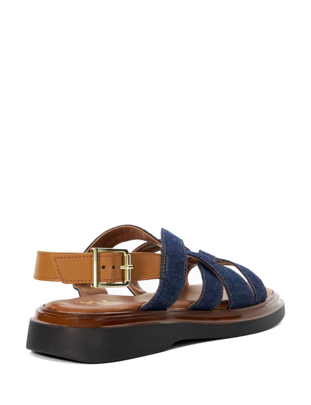 Buckle Ankle Strap Flat Sandals 2 of 5
