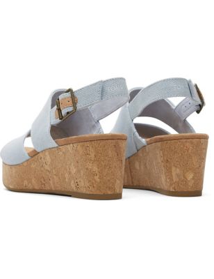 Buckle Ankle Strap Wedge Sandals Image 2 of 4