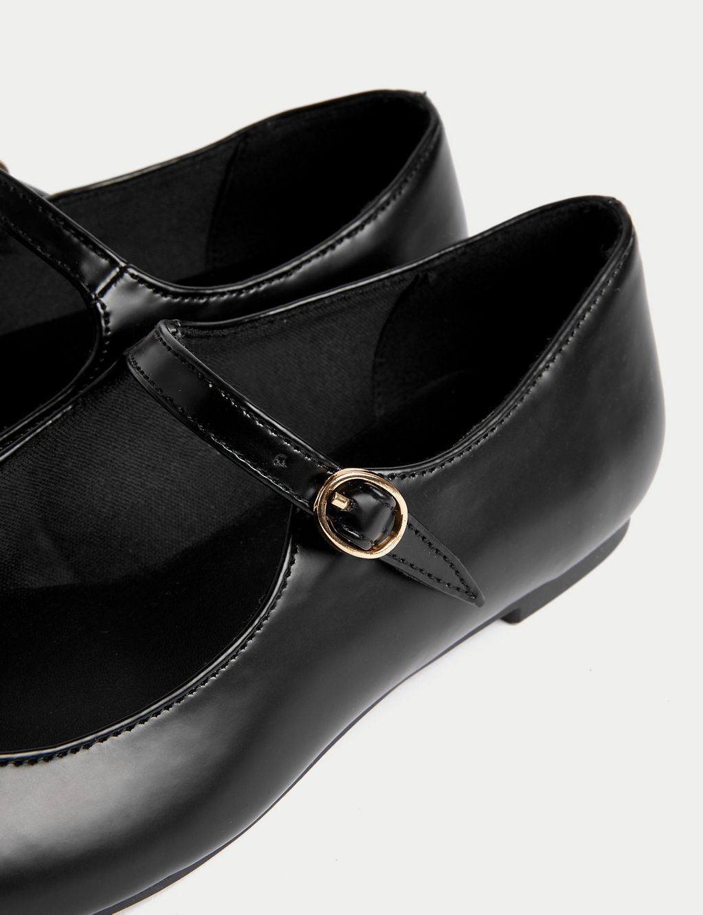 Buckle Flat Square Toe Ballet Pumps 2 of 3