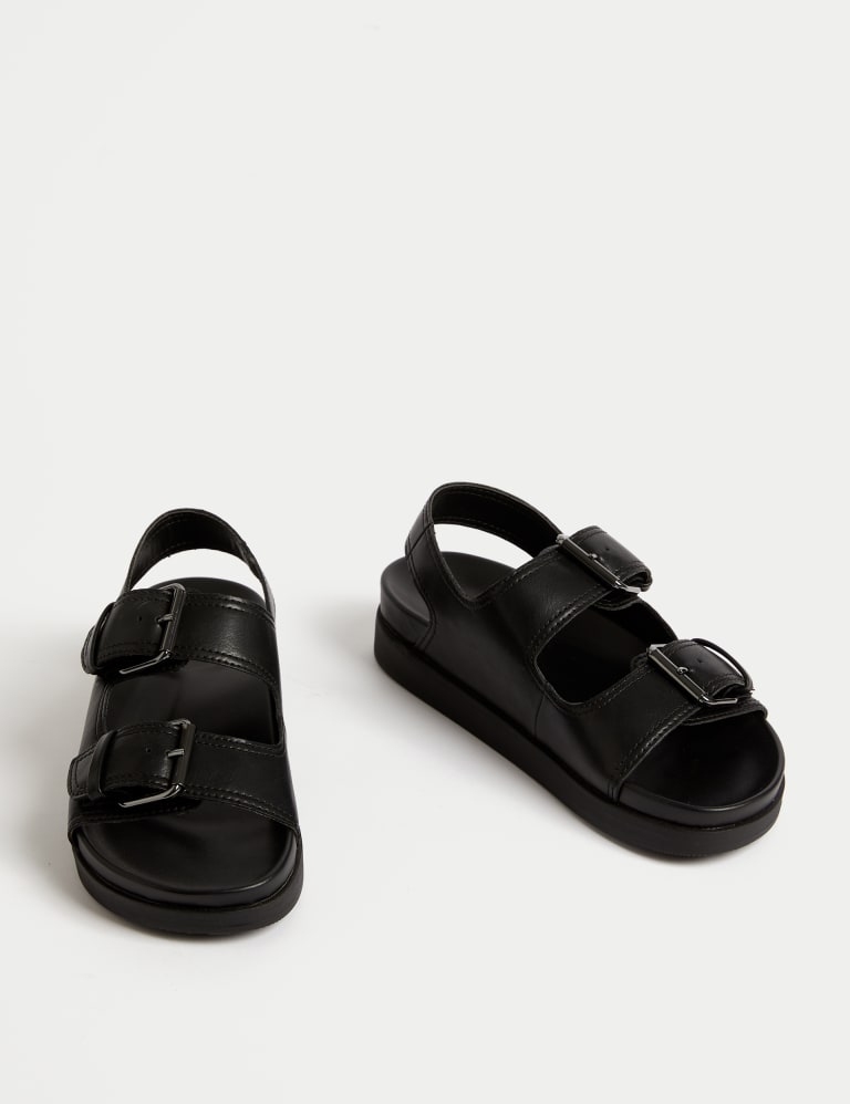 Buckle Flatform Sandal