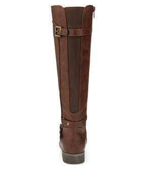 Buckle Riding Boots with Insolia Flex® & Stretch zip Image 2 of 5
