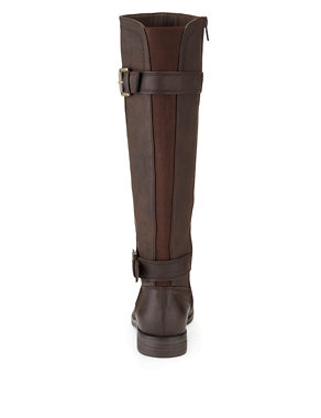Buckle Riding Boots with Stretch Zip & Insolia Flex® Image 2 of 5