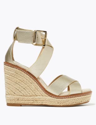 Strappy best sale wedge espadrilles