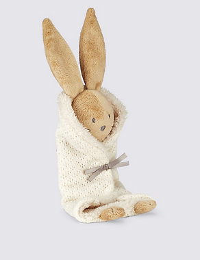 Bunny Wrap Soft Comforter Toy with a Organza Bag Image 2 of 4