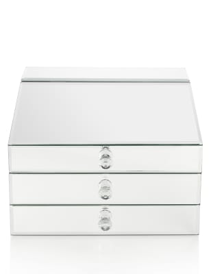 Mirrored on sale jewellery box