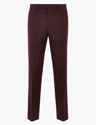 Burgundy trousers shop womens