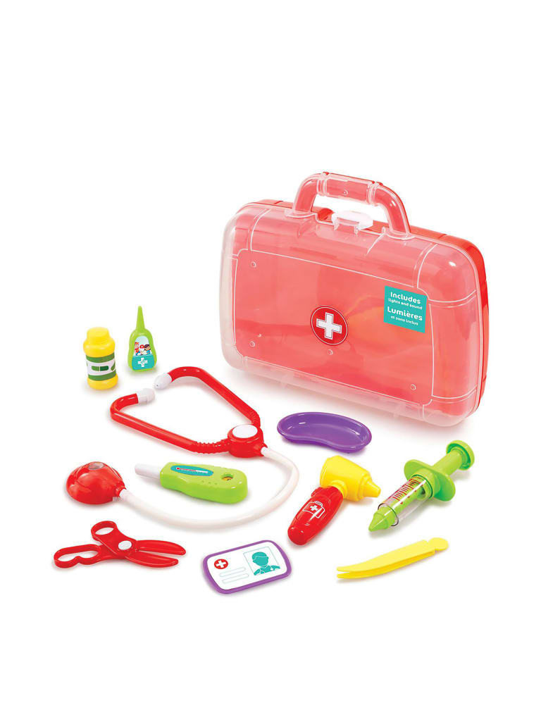 Toy Doctor Kit Kids Pretend Play Medical Set w/ Case Gift for Boys Girls  Age 3+