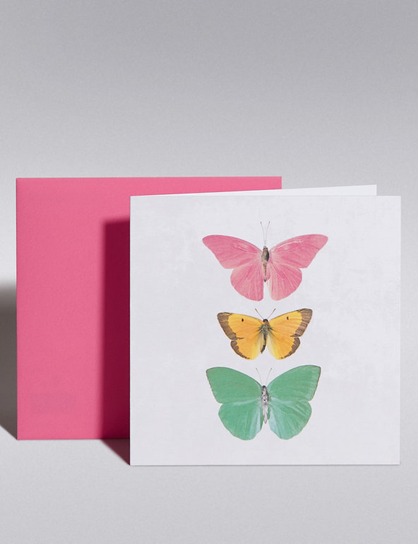Butterflies Blank Card Image 1 of 1