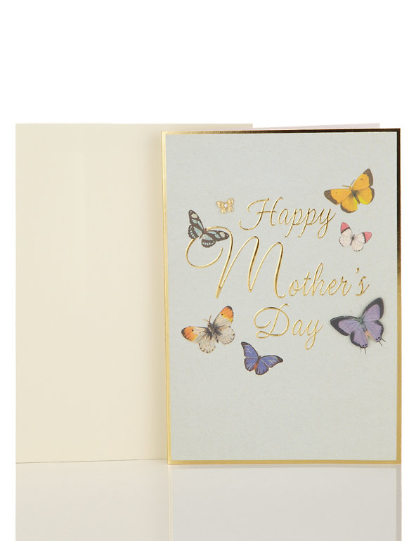 Butterfly & Foil Mother's Day Card Image 1 of 2