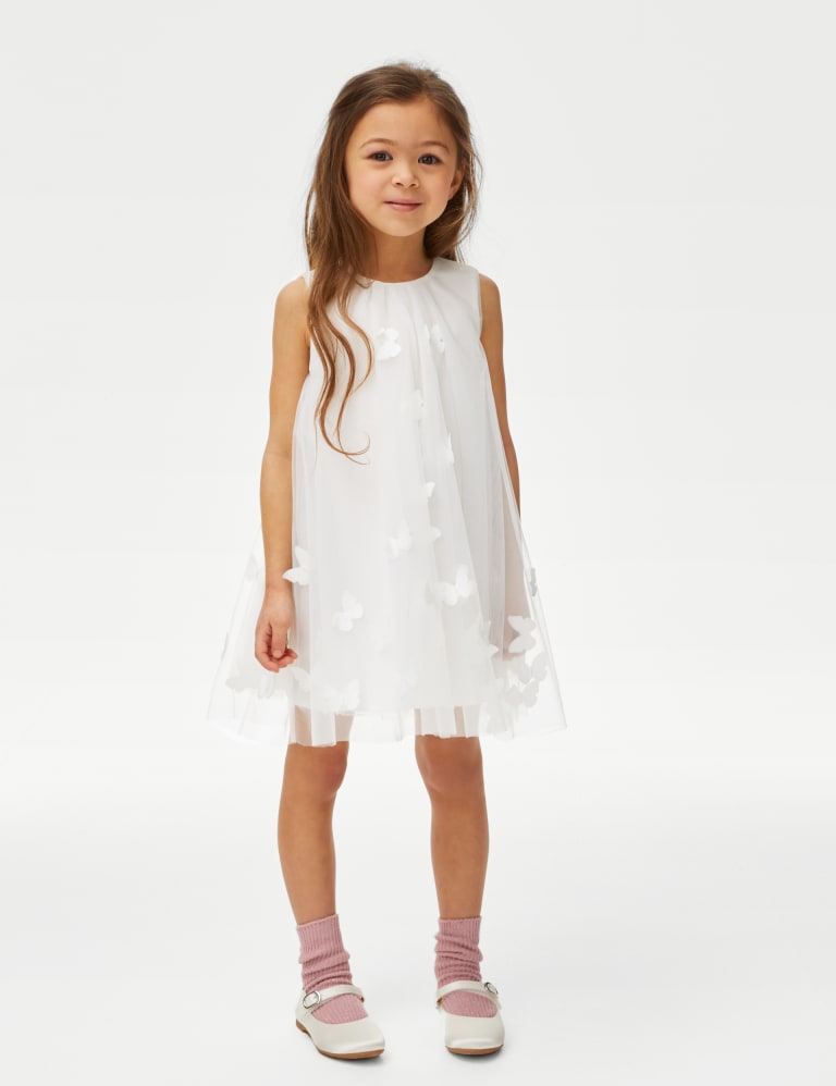 Butterfly Applique Dress 2 7 Years