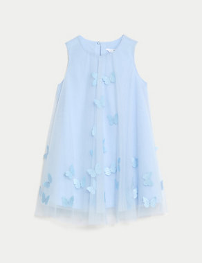Butterfly Applique Dress (2-7 Yrs) Image 2 of 4