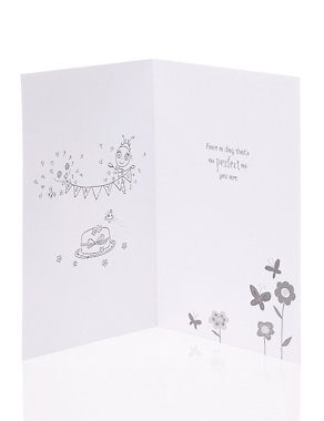 Butterfly Dot to Dot Birthday Card for Kids Image 2 of 3