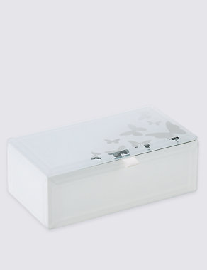 Butterfly Etched Small Jewellery Box Image 2 of 3
