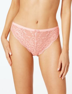Butterfly Lace High Leg Knickers Image 2 of 3