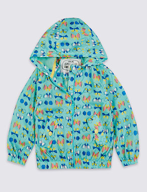 Butterfly Print Bomber Jacket (3 Months - 5 Years) Image 2 of 4