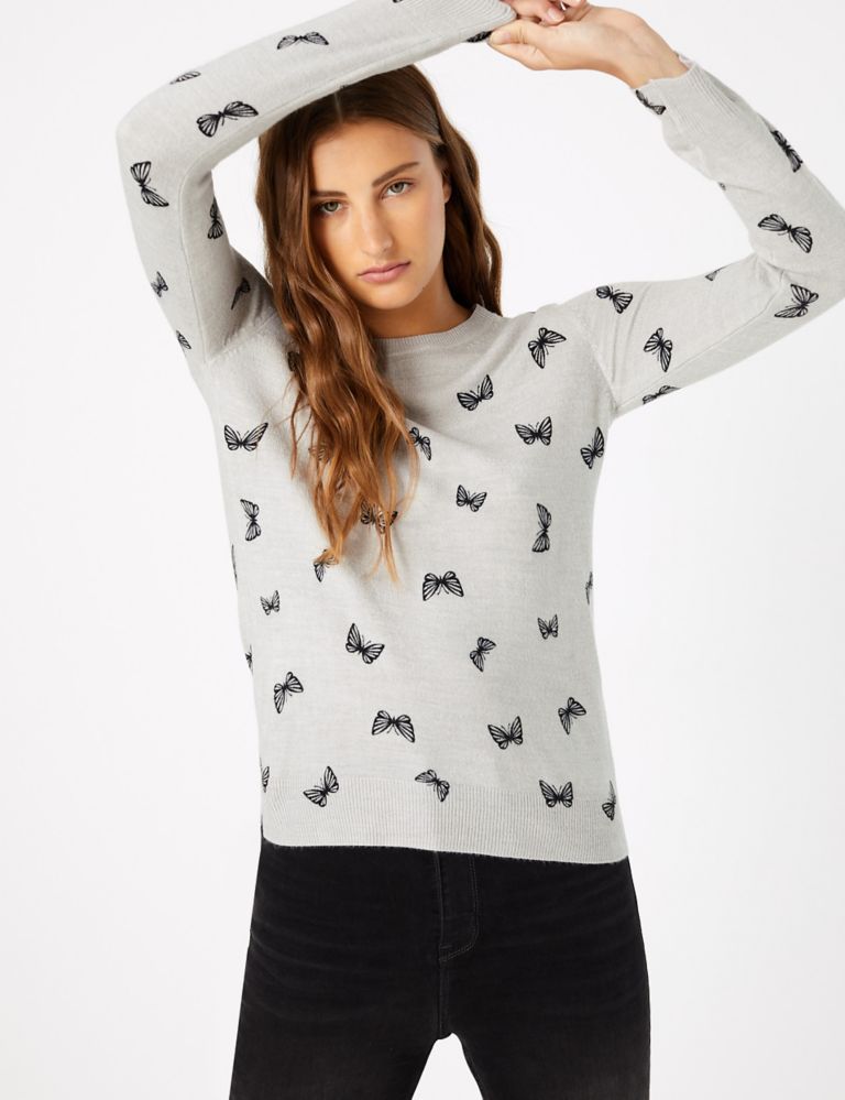 Butterfly Print Jumper 1 of 4