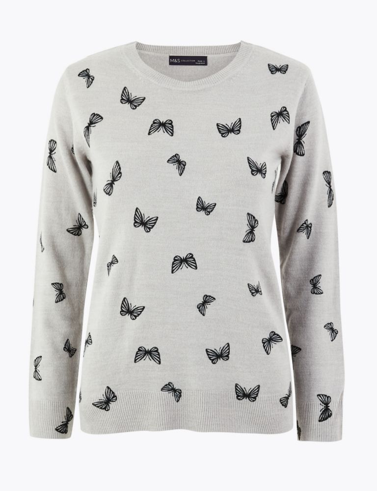 Butterfly Print Jumper | M&S Collection | M&S
