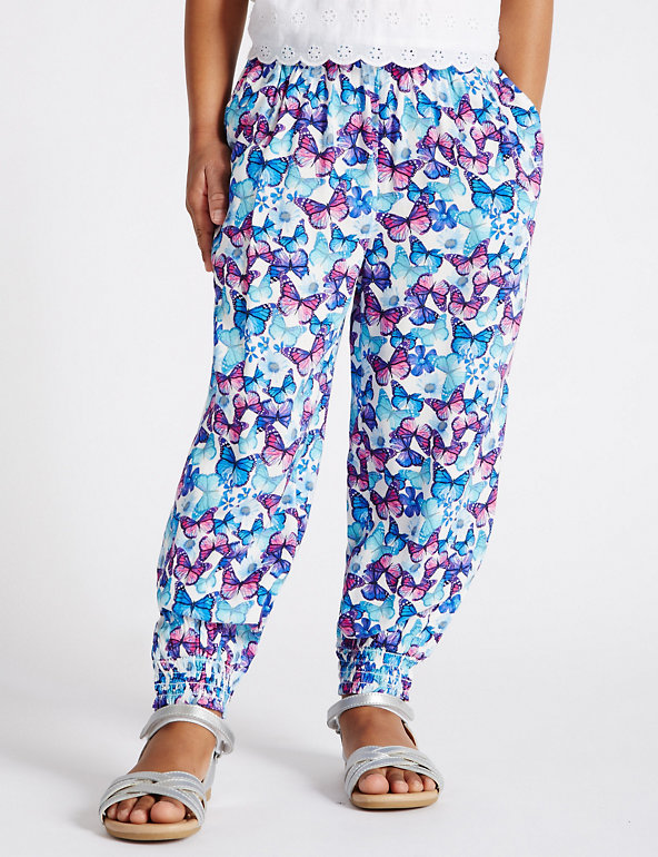 Butterfly Print Pyjama Trousers (1-7 Years) Image 1 of 2